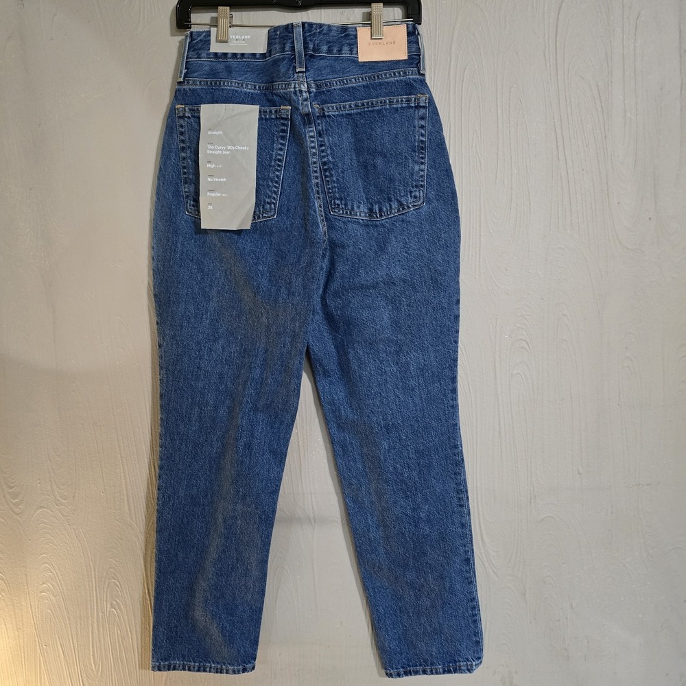NWT Everlane The 90's Cheeky Jean in Deep Atlantic Blue Women's Size 28 Ankle